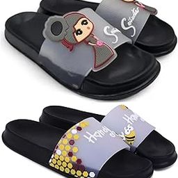 Combo Pack of 2 Slipper/Flip Flops/Slides for Women (Senorita,Honey)-image-95