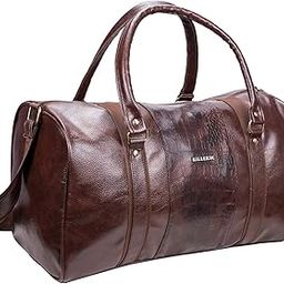 Cabin Size Duffle Bag Jamaica Pu 30 Litre Stylish Brown Duffle Bag - Faux Leather-picture-16