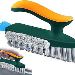 SWAMINE Plastic 4 In 1 Tile Grout Cleaner Brush With Squeegee, V-Shape Gap Scrub Brush Crevice Cleaning Brush Tools, Multifunctional Scrubbing Floor Brush For Cleaning Corner,Window,Sink,Kitchen-3