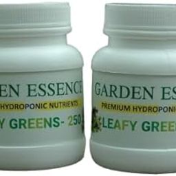 GARDEN ESSENCE Premium Hydroponic Nutrients- LEAFY GREENS-250, Makes 250L Working Hydroponic Solution- Complete Nutrition Package for Leafy Crops- Lettuce, spinach, annual herbs, etc.-4
