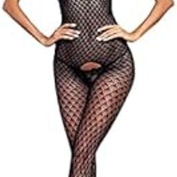 Women Mesh body stocking Lingerie Fishnet Bodysuits-image-68
