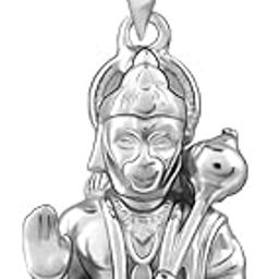 925 Silver Bajrangbali Pendant With Link Chain For Him | Gifts for Men and Boys | With Certificate of Authenticity and 925 Stamp | 6 Month Warranty*-image-83