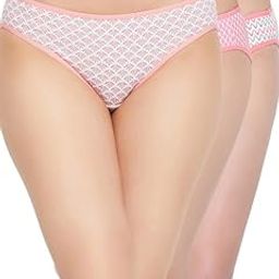 Women's Cotton Pack of 3 Low Waist Printed Bikini Panties - Multicolor-image-51