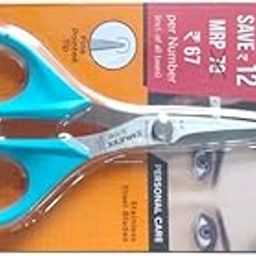 Munix SL-1140 117 mm / 4.6" Facial Hair Cutting & Personal Care Scissors | Fine Pointed Tip with Shock Proof Body | Ergonomic & Comfortable Handles | Blue, Pack of 4 - Color May Vary-picture-21