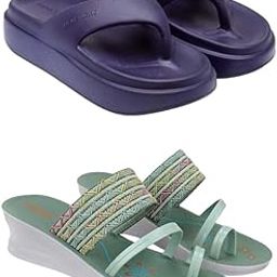Extra Soft Classic Casual wear with Flexibility Technology Wedges Combo for Women's/Girl's(6112+1948)()-image-28