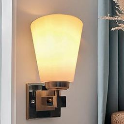 DarkVision Classic Steel Wall Light with PVC Shade Contemporary Decorative Lighting​ Indoor Wall Lamp Fixture for Bedroom, Living Room, Hallway, Kitchen and Home Decor (Without Bulb)-47