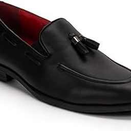 Tassel Tux Loafer for Men – Premium Vegan Leather Slip-On Formal Shoes with Gold/Silver Tassel Accents-image-36