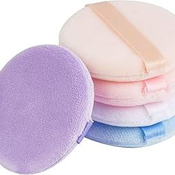 Powder Puff, 4PCS Makeup Puff Powder Sponge Reusable Face Makeup Powder Puff Wet Dry Dual-use Powder Sponge for Loose Powder Cosmetic Foundation-image-28