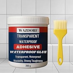 Wazdorf Crack Seal Glue 300gm with Brush - Waterproof Transparent Glue for Roof Leakage, Water Leakage Solution, Waterproofing for Pipe, Wall, Tiles, Crack Seal Agent (Pack of 1)-image-71