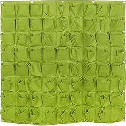 HEAVENGLOW 72 Pockets Hanging Garden Wall Flower Planter Bag Indoor/Outdoor Herb Pot-image-12