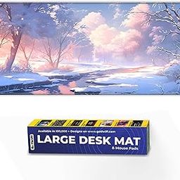 Skiditos Golden Tranquil Woods Mouse Pad - Extended 60x30CM Non-Slip Desk Mat for Gaming, Office, Study & Laptop - Premium Keyboard & Table Mat, Your Needs!-image-71