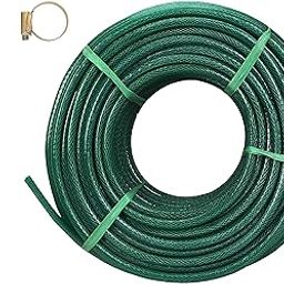TheFitLife (Size : 1 inch (25MM), Length: 30 Meters, 97.50 Feet Green) Heavy Duty Braided Water Hose Pipe, Light Weigt For Garden, Car Wash, Floor Clean, Pet Bath, Park & Yard. 10 YEARS WARRANTY.-18