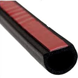 Stick&Seal D-Shape Car Door Seal 16mm x16mm Black,Good for SUV and Bigger Vahicles (4 Meters) (Large 16 x16 mm)-0