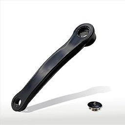 De Venta™ Cycle Left Arm Crank 170mm Long Square/Rhombus Hole Covered with Black PVC Steel Iron Quarter Less Bicycle Left Crank with Prismatic Hole-image-55