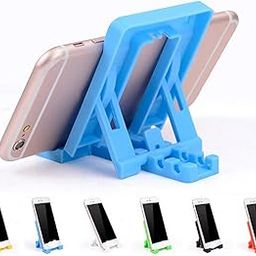 Dillion Universal Portable Foldable Holder Mobile Stand for iOS, Android and All Types of Phones - Assorted Colurs (Pack of 4)-picture-12