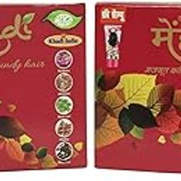 Meghdoot Herbal Mehandi or Henna for Natural Hair, Khadi Burgundy Mehandi/Henna, Herbal Mehndi For Longlasting Natural Hair Colour, 100gm Each (Pack of 2-image-4