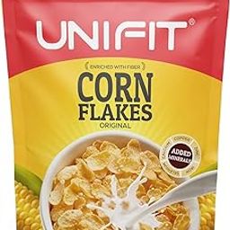 UNIFIT Corn Flakes Healthy & Crunchy Breakfast Cereal Added Fiber & Minerals | Power of Copper, Zinc, Magnesium, Calcium, Iron, Phosphorus and Selenium | Crispy and Light 425g-image-39