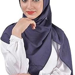 Rectangular Shawl 180 * 65 cm with Eembilished (Stones) 100% cotton fabric colour Navy-73