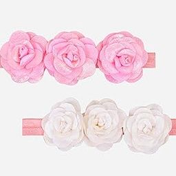 Generic baby Girls Flower Hair Accessories hairband headwraps soft fabric-2 pack headbands for girls-image-29