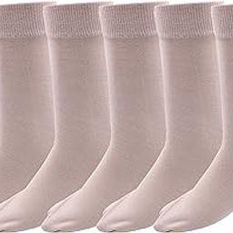Women's Solid Plain Cotton Calf Length Thumb Socks(Pack of 5 Pairs)-image-6
