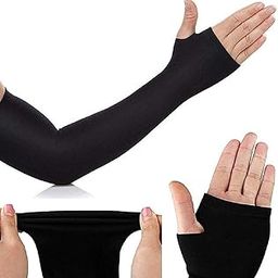 Fully Stretchable Arm Sleeve For Men Arm sleeves for women Sun UV Ray Dust Protection Bike Riding Cycling Gloves Cricket Golf Football-image-54
