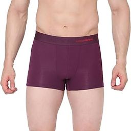Men Purple Cotton Blend Trunk-image-3