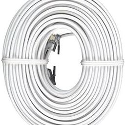 RIVER FOX 5 meter Telephone Landline Cord Cable Landline Wire with Standard RJ-11 2C Cable High-Speed Internet Modem Cable LAN Cable (Compatible with fax, Connects telephones,White,pack of 10 pcs-24