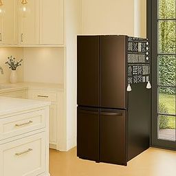 WWW.THROWPILLOW.IN Four Door Fridge Top Cover|Big Size Fridge Cover With Corner Tassels 4 Door Fridge >400 L|Refrigerator Cover Dustproof Fridge Top Mat|Mud Cloth 450 GSM Durable-image-29
