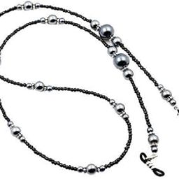 4xFaux Pearl Beads Strand Eyeglass Holder Spectacle Sunglass Cord Black-image-36