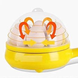 Konkluz Multi Functional Electric 2 in 1 Egg Frying Pan with Egg Boiler Machine Measuring Cup with Handle-12