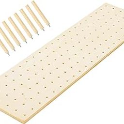 UJEAVETTE Wood Pegboard Drawer Organizer Dish and Plate Organizer for Dishes Pot Bowls-62
