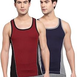 Men's Round Neck Solid Vest, Premium Super Soft Cotton, Ultra Light (Combo Pack)-image-96