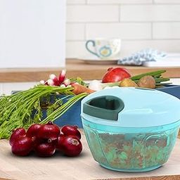 Shree Ganesh Enterprise Quick Vegetable Chopper, Handy Chopper/Cutter,a chopper,active handy chopperbest handy chopper in india- 3 Stainless Steel Blade 450ML-picture-26