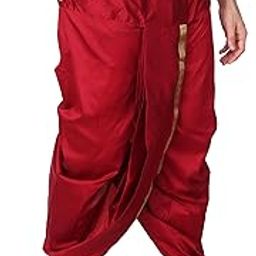 Pocket - Readymade Dhoti for Men - Fabrics - Cotton Silk, Pre-Stitched Dhotar Only-image-99