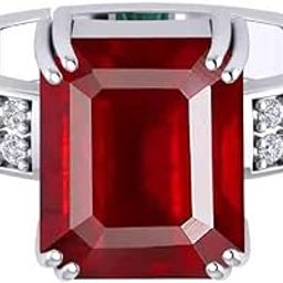 7.25 Ratti 6.70 Carat Ruby Manik Original Certified Silver Plated Adjustable Ring For Men With Lab Certificate-image-54