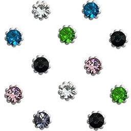 Comet Busters Beautiful Handcrafted Multicolor Stone Dot Bindis (4.5 Mm) (BIN2222)-image-84