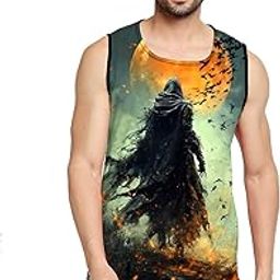 BLACKSMITH Midnight Slayer Printed Sleeeveless Sando Tank top Gym & Street wear for Men-image-14