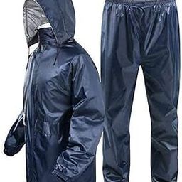 Casual Solid Men Raincoat (Rainsuit Blue L Z)-picture-40