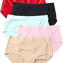 Women's Seamless Hipster Ice Silk Panty,Pack of 4 Multicolor (Sizes S to XXL)-image-8