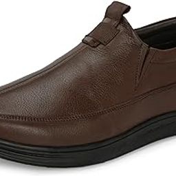 Genuine Leather Men's Slip On| Moccasins Non-Slip|Loafer Comfy Lightweight |Round Toe Slip-On Shoes |Trendy Non Lace-Up Design | Stylish with Soft Cushioned Insole (3954)-image-34