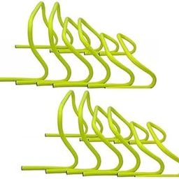 Vivi5 Strong PVC Tube Built Agility Hurdles 6 inch 4 pcs, 9 inch 4 pcs, 12 inch 4 pcs Total 12 pcs for Field Training and Speed Coordination-17
