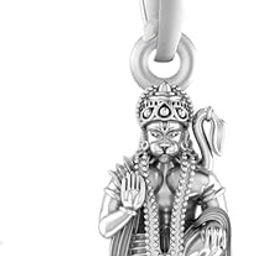 Sterling Silver (92.5% purity) God Hanuman Pendant for Men & Women Pure Silver Lord Bajrang Bali Locket for Good Health & Wealth-picture-17