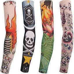 Navkar Crafts ? Assorted Arm Warmers Tattoo Sleeves Multicolour Pack of 3 for Men and Women-image-25