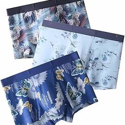 Men's Cotton Underwear Trunks Briefs Breathable Casual Style Printed Shorts | Multicolor | Multi Print-48