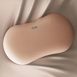 Frido Cuddle Pillow | Breathable & Ultra-Soft Memory Foam | Sleeping Support for Adults | Best Hugging Pillow for Side Sleepers & Travel | Anti-Frizz & Skin-Friendly – Mocha Brown-image-3