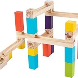 UJEAVETTE Toy DIY Wooden Track Marble Toy 3D Wooden Puzzle for Birthday Gift Ages 4-8 Kids 36PCS Toys & Hobbies-3