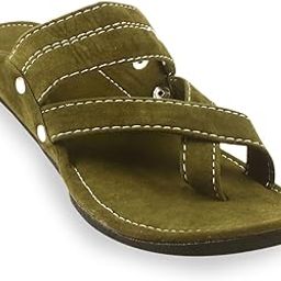 Men's Ethnic Footwear/Kolhapuri Chappal/Velvet Flat/Stylish & Comfortable-GREEN1-image-84