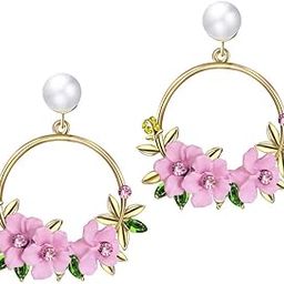 Jewellery for women Gold Plated Floral Earings Earrings for Girls and Women-image-23