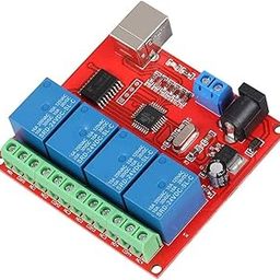 xcluma DC 5V 4 Channel Relay Module USB Control Computer Control Switch/PC/PLC control board-image-12