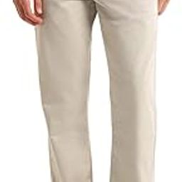 U.S. POLO ASSN. Men's Solid Mid Rise Cotton Blend Button Regular Flat Front Slant Pocket Pants-picture-1